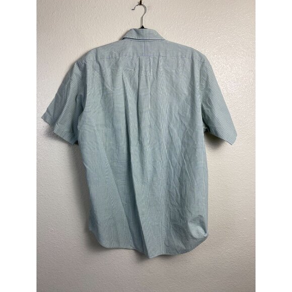 Ralph Lauren Men Classic Fit Button Up Green Plaid Short Sleeve Shirt Size Large - Picture 2 of 13